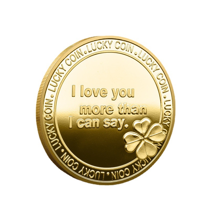 Love Collection Coin I Love You More Than Commemorative Gold Coin Gift Her Home Decor Z102
