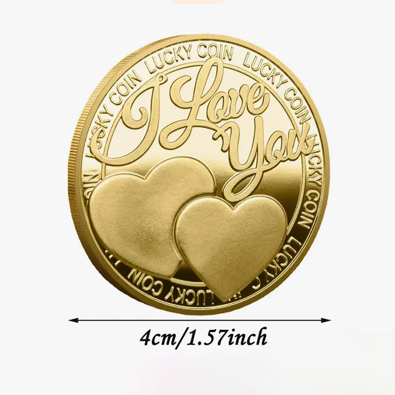 Love Collection Coin I Love You More Than Commemorative Gold Coin Gift Her Home Decor Z102