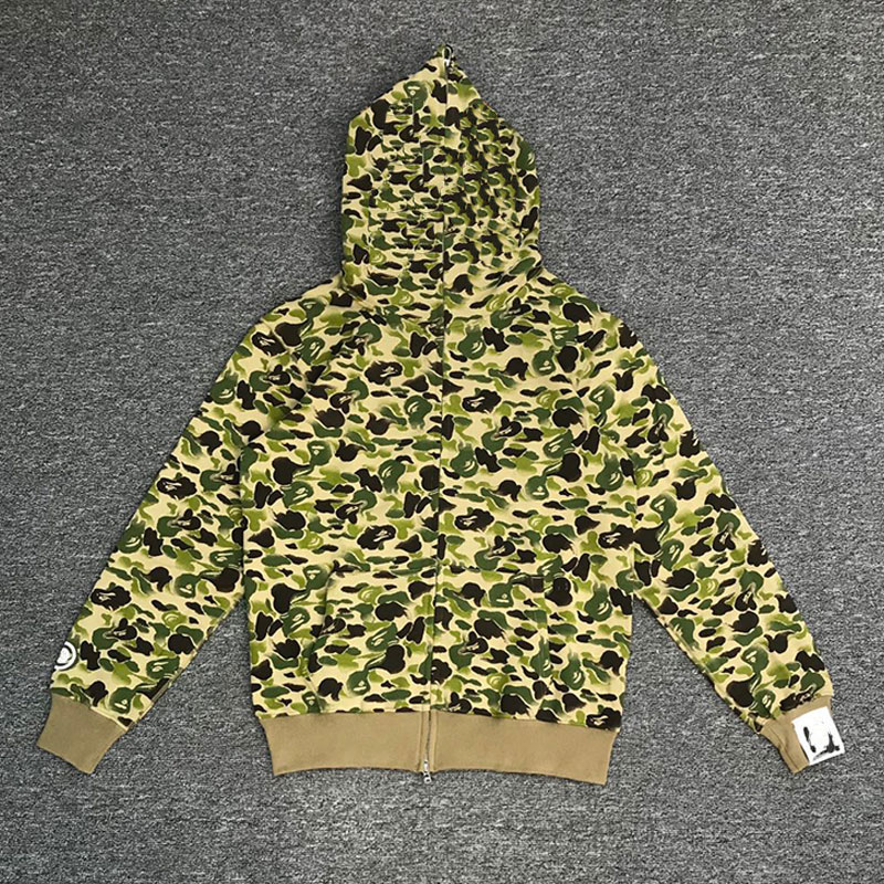 Bapeesta Men's Hoodies Hoodie Bapeshark Sweatshirts Trendy Couple Jacket Shark Snowboard Down Jacket Embroidery Outdoor Running Sports Top Orange Bap Hoodie Ee0