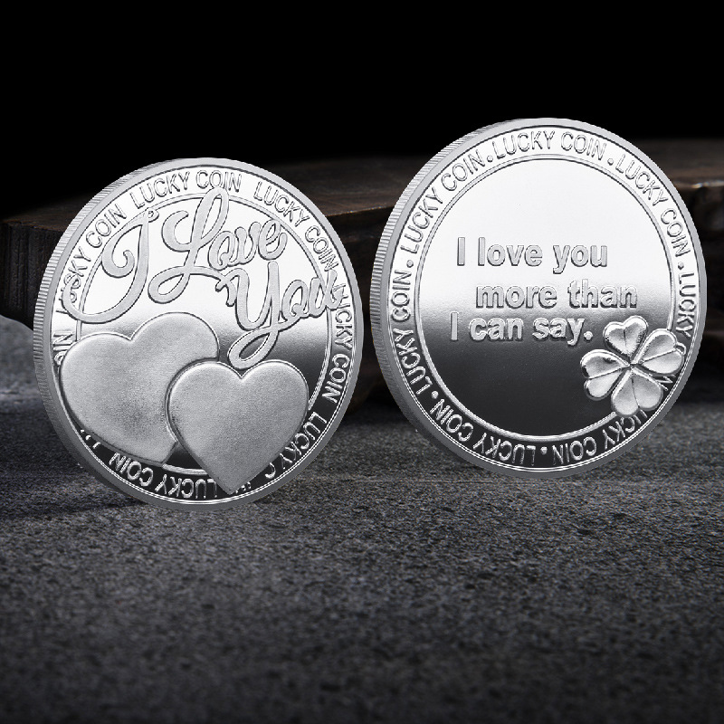 Love Collection Coin I Love You More Than Commemorative Gold Coin Gift Her Home Decor Z102