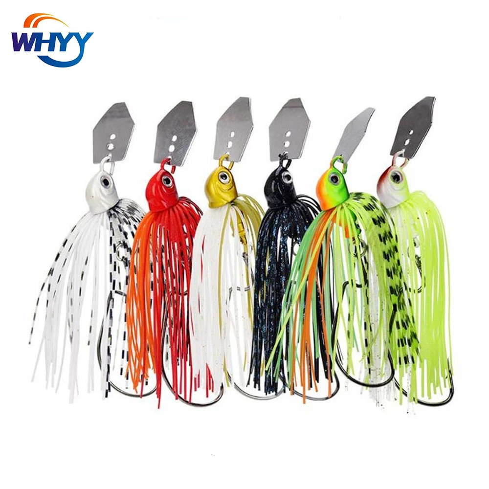 6 Pcsset Crankbait Tackle Fishing Lure Sea Chatterbait Spinnerbait Hard Bait jig Artificial 11g Wobbler For Pike Fish Trolling 240113