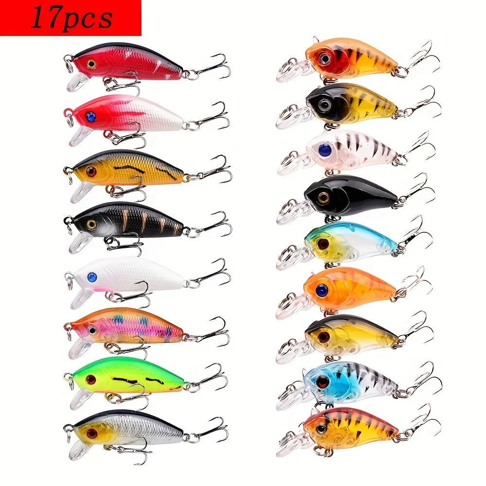 Fishing Lure Set Hard Bait Mini Minnow Floating Swing Crankbait Crazy Wobblers Artificial Bionic Crank Lures 240113