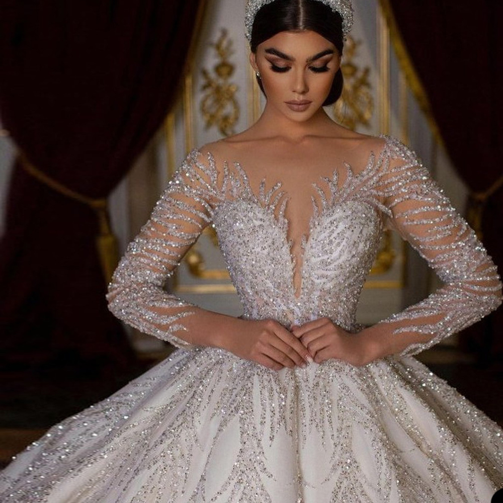AlonlivnLuxury Floor-Length Ball Gown Wedding Dress