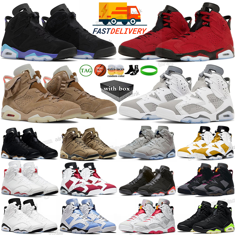 With box jumpman 6 basketball shoes men women 6s Aqua Toro Bravo Yellow Ochre Cool Grey Georgetown Metallic Silver UNC Red Oreo British Khaki mens trainers sports 2024