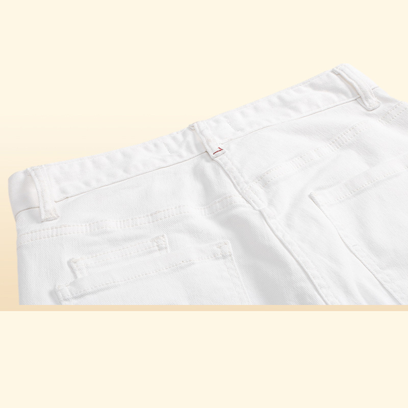 PINK PARADISE Classic Fashion Man Jeans Rock Moto Mens Casual Design Ripped Jeans Distressed Skinny Denim Biker Jeans White 1574921388106