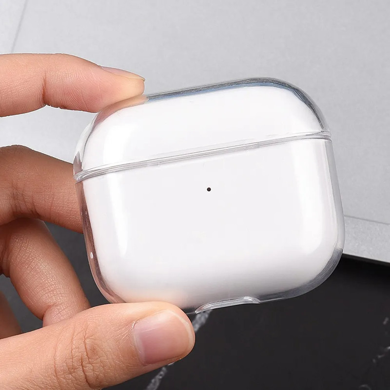 US Germany Inventory Headphone Accessories Solid transparent Silicone Cute Protective Earphone Cover Box Shockproof Case