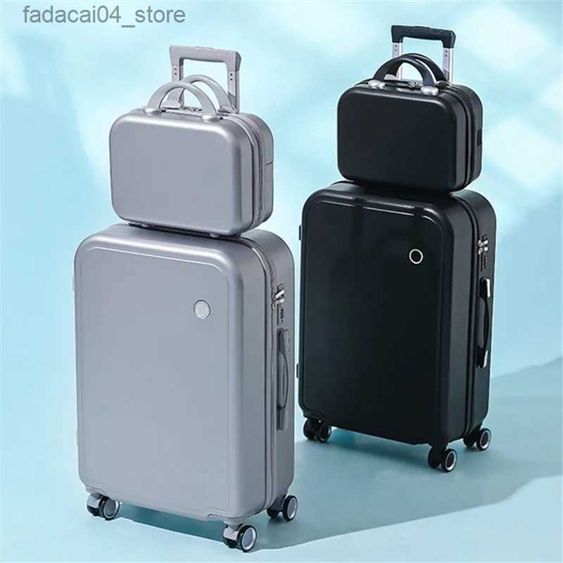 Suitcases Luggage Set Female Strong and Durable 20 Inch Small Suitcase 24 Inch Trolley Case Travel Boarding Trunk Q240115