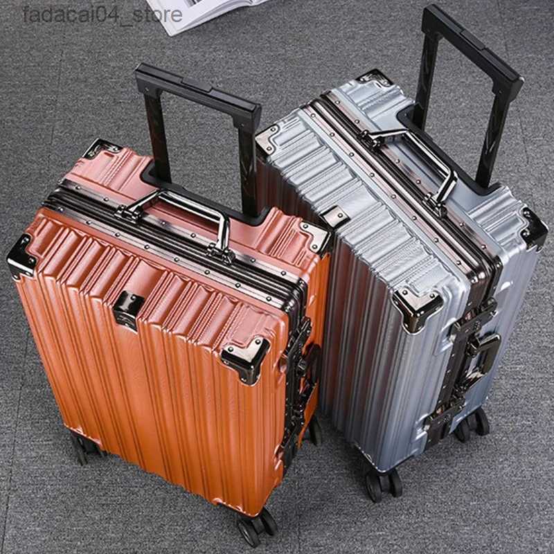 Suitcases Multifunction Super Large Capacity Cute Trolley Case Wide Fat Suitcase Mute Universal Wheel Luggage Student Trunk Package Bags Q240115