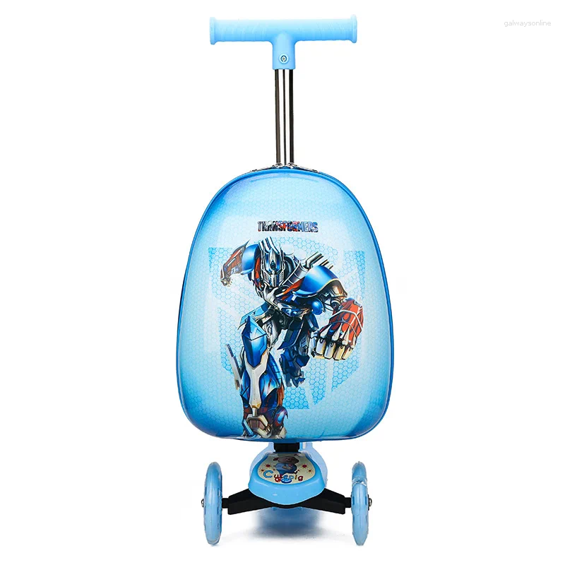 Suitcases Cute Skateboard Suit Scooter Children's Trolley Luggage Box 16 " Boys And Girls Lovely Carry-on Bag Student Travel