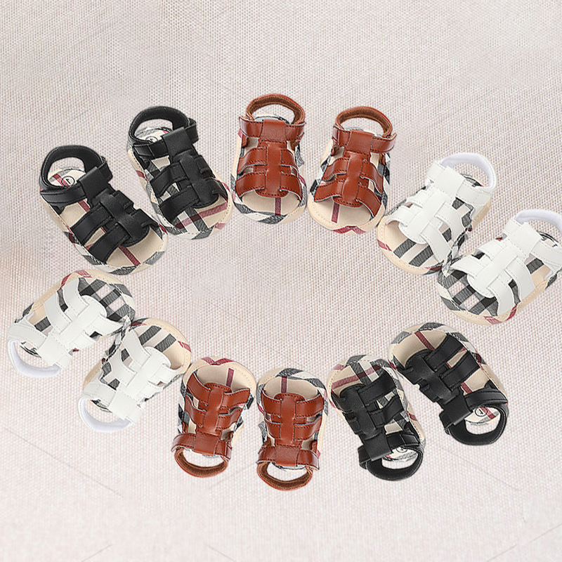 Newborn Kids Baby Boys Hollow Out Soft Sole Crib Sneakers Toddler Infant Sandals Shoes Solid Classic Baby Shoes