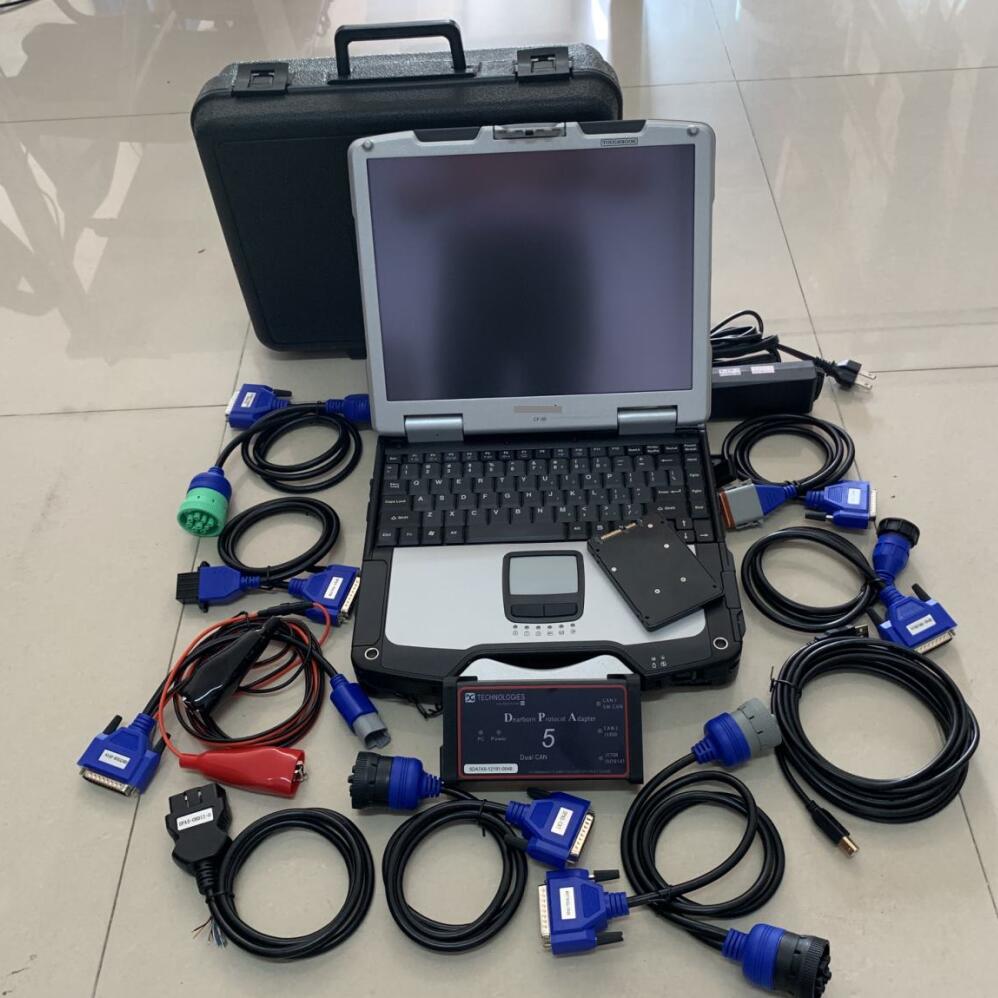 Ready to use! Truck Tool Dearborn Protocol Adapter DPA5 Diagnostic Tool With 480g SSD +CF31 I5 4G Laptop For Heavy Duty Truck