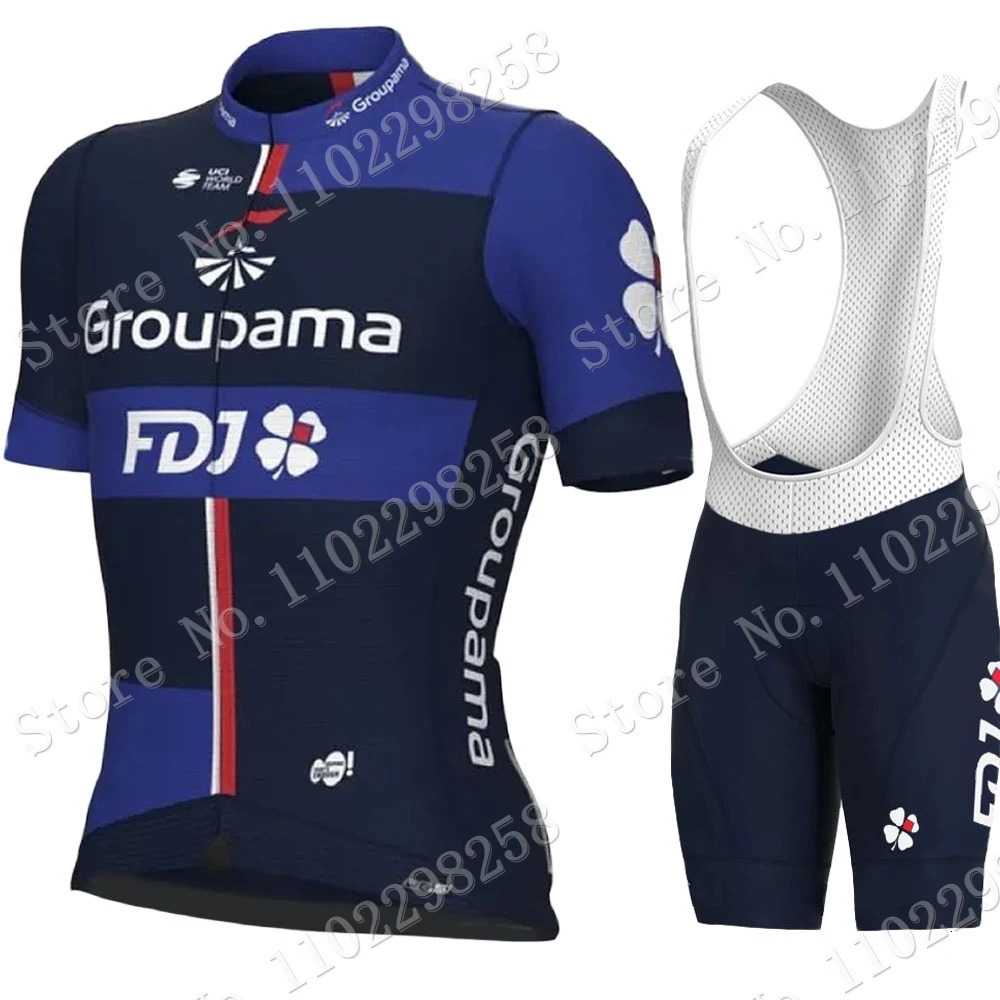 Team Cycling Jersey Set France Champion Summer Clothing Mens Road Bike Shirts Suit Bicycle Bib Shorts MTB Ropa Maillot 240113