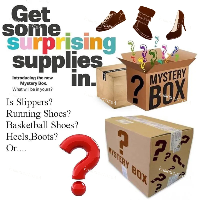 Christmas Gift Blind Box Random Style Designer Sneakers Reflective Sneakers Women Slippers Women Boot Men Shoes Trainers Various Serie Shoes Big Sale