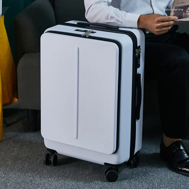 Suitcases 20"24"inch Rolling Luggage With Laptop Bag Business Travel Suit Men Universal Wheel Trolley PC Box