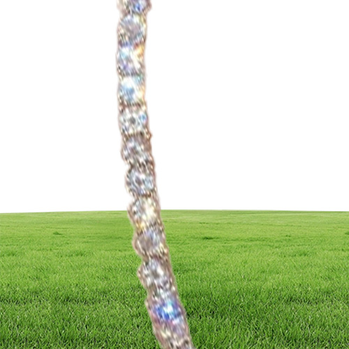 Iced Out Bling Women Jewelry Micro Pave 5A Cz Cubic Zirconia Big Heart Pendant Tennis Chain Sparking Necklace214s