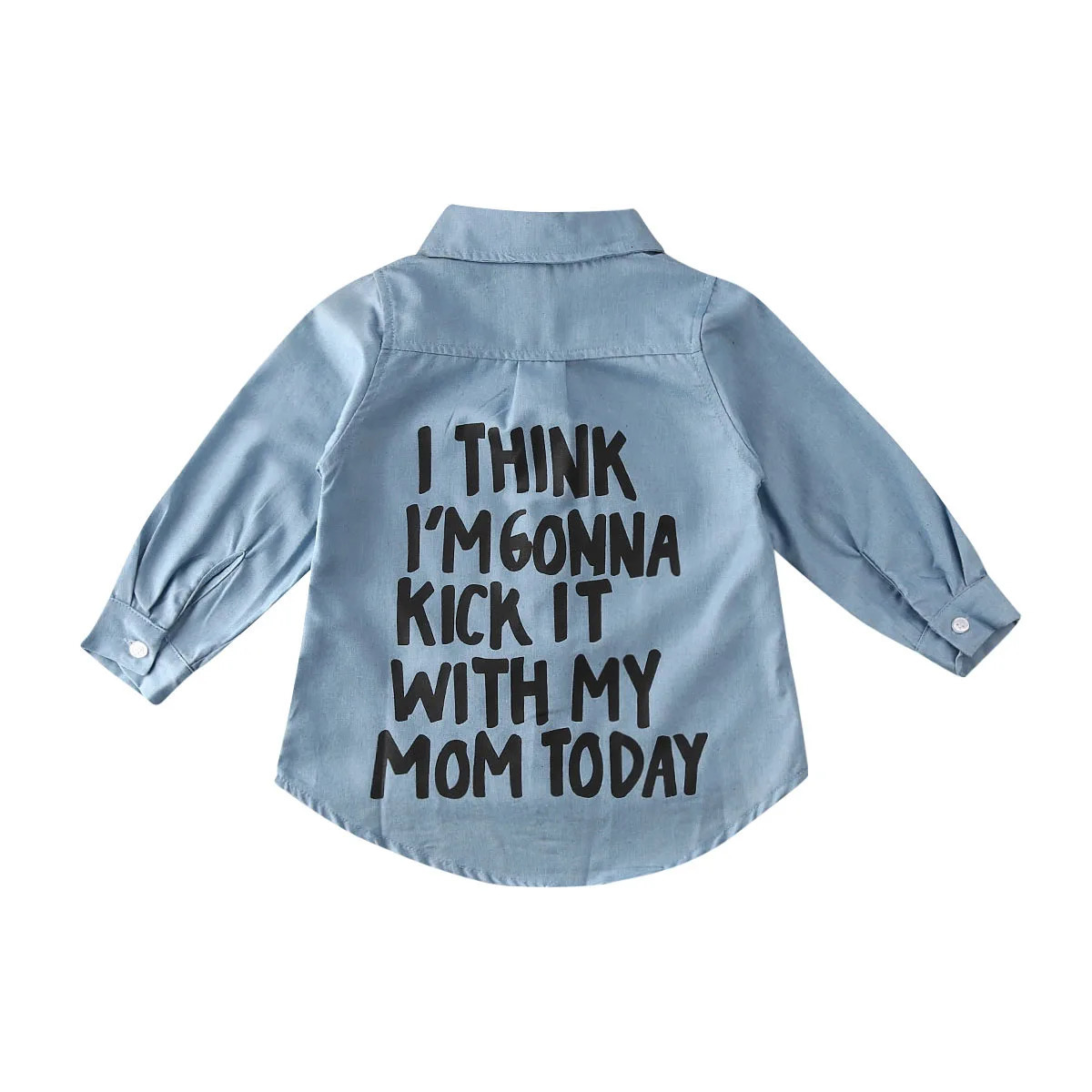 Citgeett Spring 2-7Years Toddler Kids Baby Girl Winter Clothes Denim Tops T-Shirt Warm Coat Letters Autumn Shirt 240113