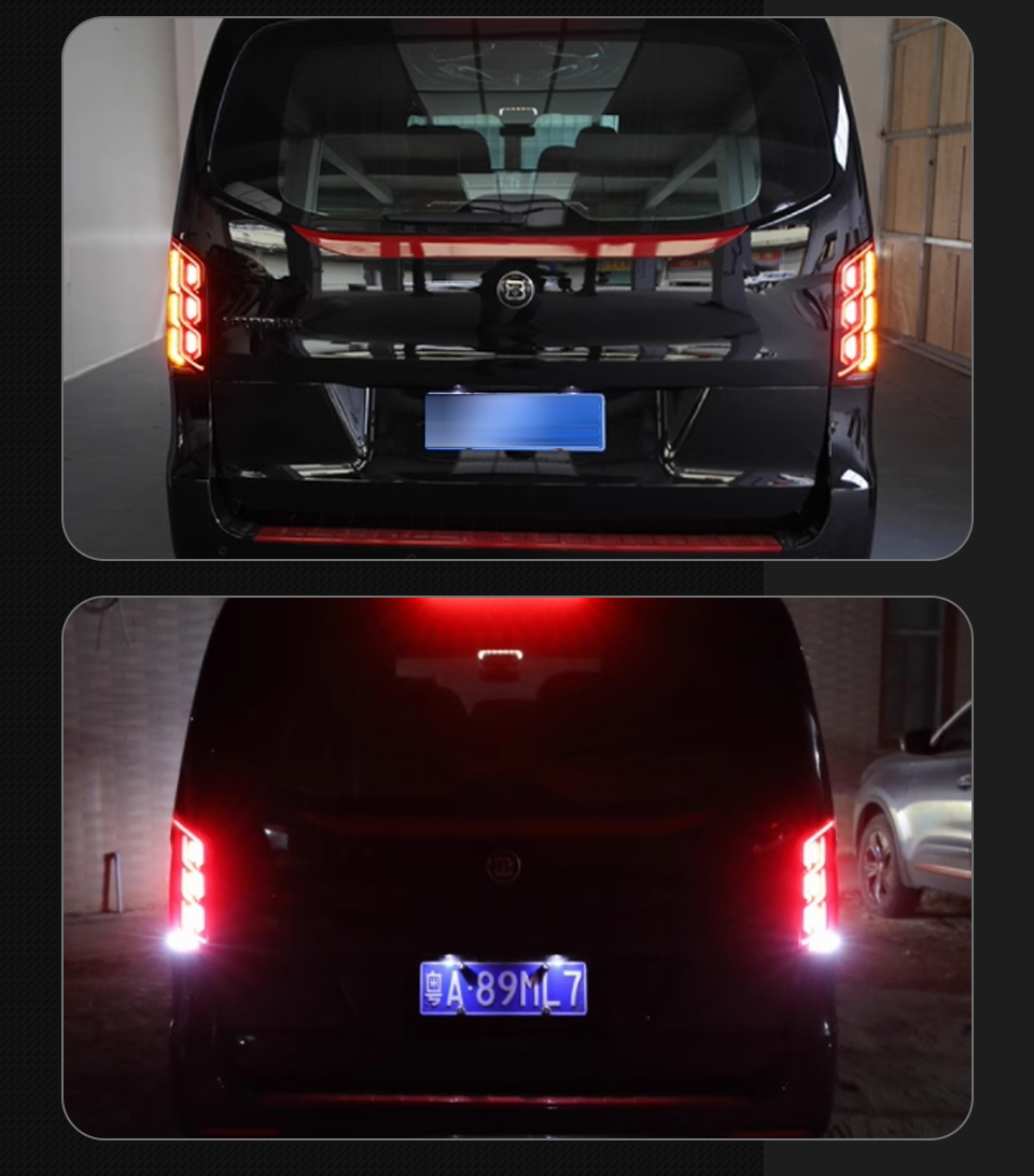 Car Rear Taillight for Benz Vito Tail Lights 2014-20 20 W447 LED Tail Lamp DRL Turn Signal Brake Lamp Accessory