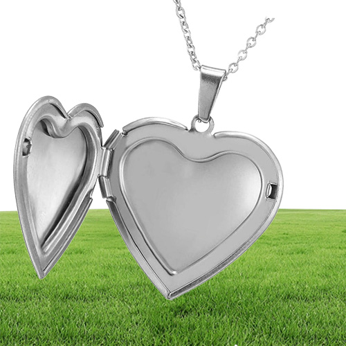 Stainls Steel Heart Forever in My Po Picture Memory Frame Locket Pendant Necklace Jewelry Gifts for Lover Dropship