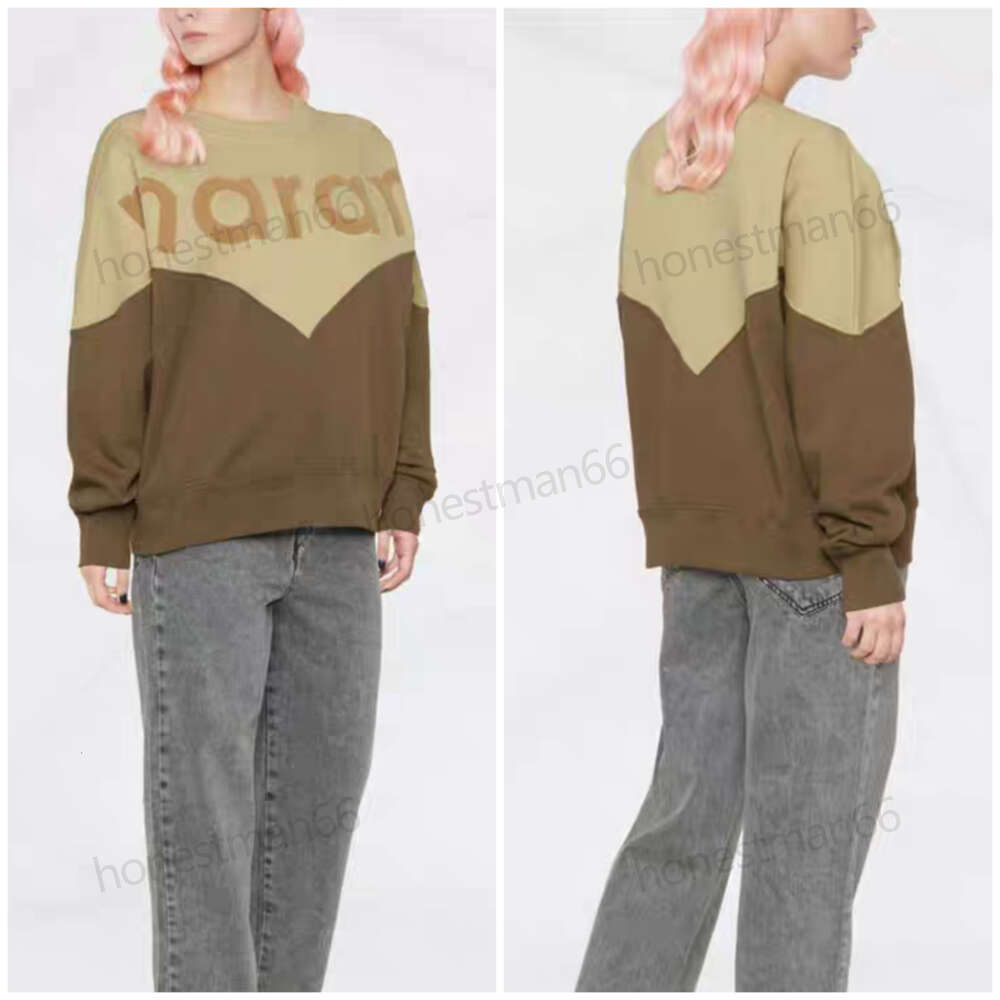 Isabel Marant hoodied 24SS Women Designer Sweatshirt New Alphabet Flocking Casual Loose Cotton Sportshirt Pullover Sweater Fashion Tops