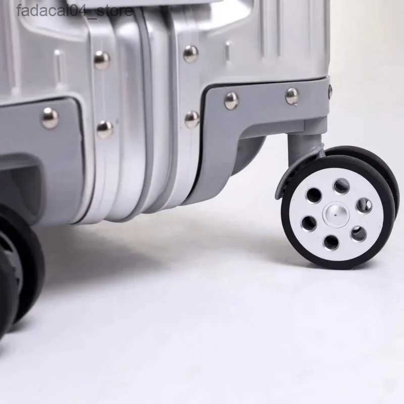 Suitcases Aluminum Magnesium Alloy Large Size Luggage Offers With Wheels Travel Suitcases With Wheels Free Shipping Cabin Fashion Suitcase Q240115