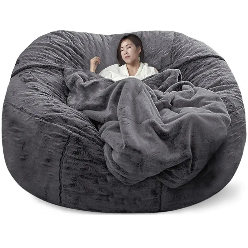 High Elastic Good Indoor Oversized Bean Bag Chair Cover Flexible Giant Sofa Washable Household Supplies 240115