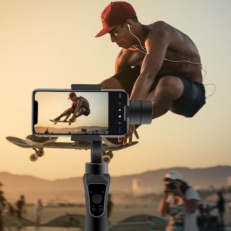 Handheld S5 Popular Three-Axis Mobile Phone Stand Stabilizer Ptz Vlog Shooting Anti-Shake Outdoor Shooting Shooting Stabilizer