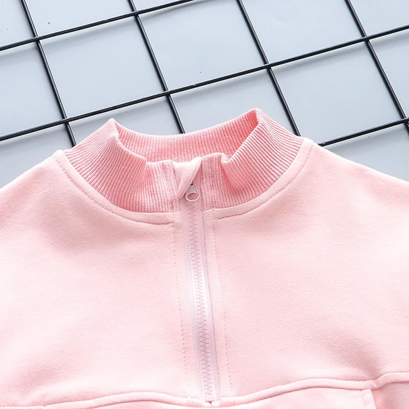 Spring Autumn Baby Girl Clothes Children Casual Jacket Pants 2PcsSets Toddler Sports Costume Infant Outfits Kids Tracksuits 240113