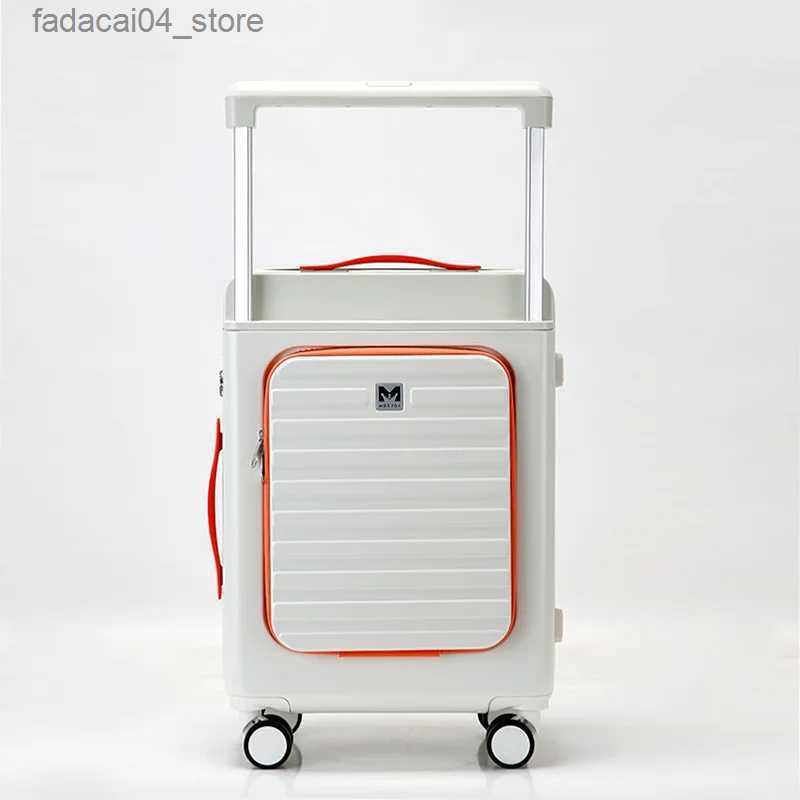 Suitcases Trolley Case for 20/24 inches Universal Wheels Travel Suitcase Rolling Luggage Case Rear Opening Wide Bar Lightweight Luggage Q240115