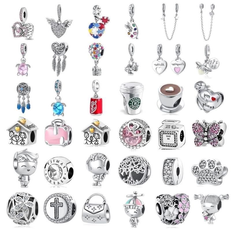 925 Sterling Silver Charms New Original Bracelets Accessories Pendant Dangle Beads Original Fit Bracelet Jewelry Making DIY Gift Dmccd