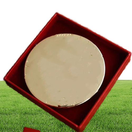 Luxury Compact Mirrors G Fashion acrylic cosmetic mirrors Folding Velvet dust bag mirror with gift box gold makeup tools Portable