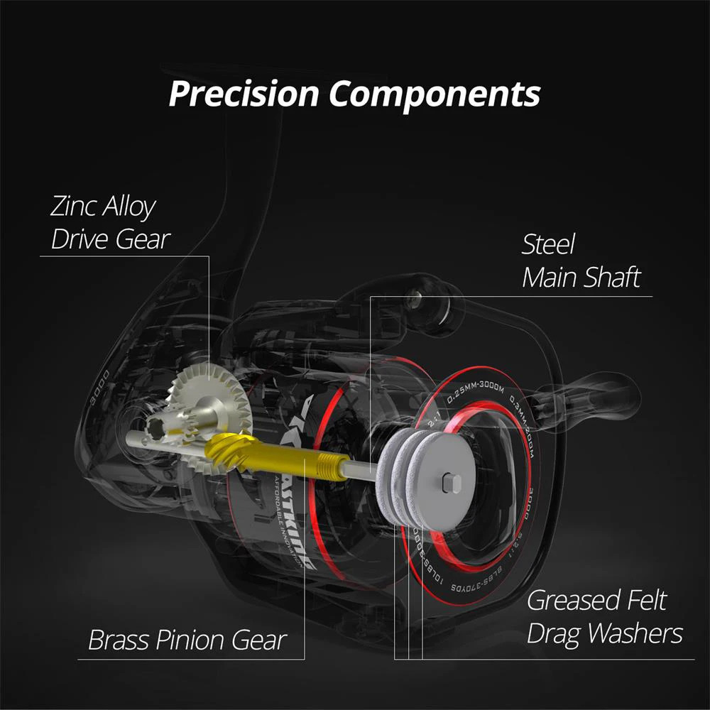 KastKing Brutus Super Light Spinning Fishing Reel 8KG Max Drag 5.2 1 Gear Ratio Freshwater Carp Fishing Coil 240116