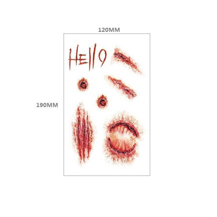 Animal tattoo stick tiger head wolf geometric shape wind suit water transfer printing flower arm sticker