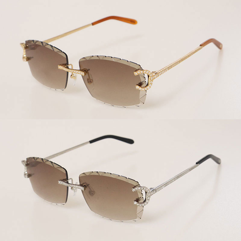 Moissanite Rimless Unisex Photochromic Sunglasses