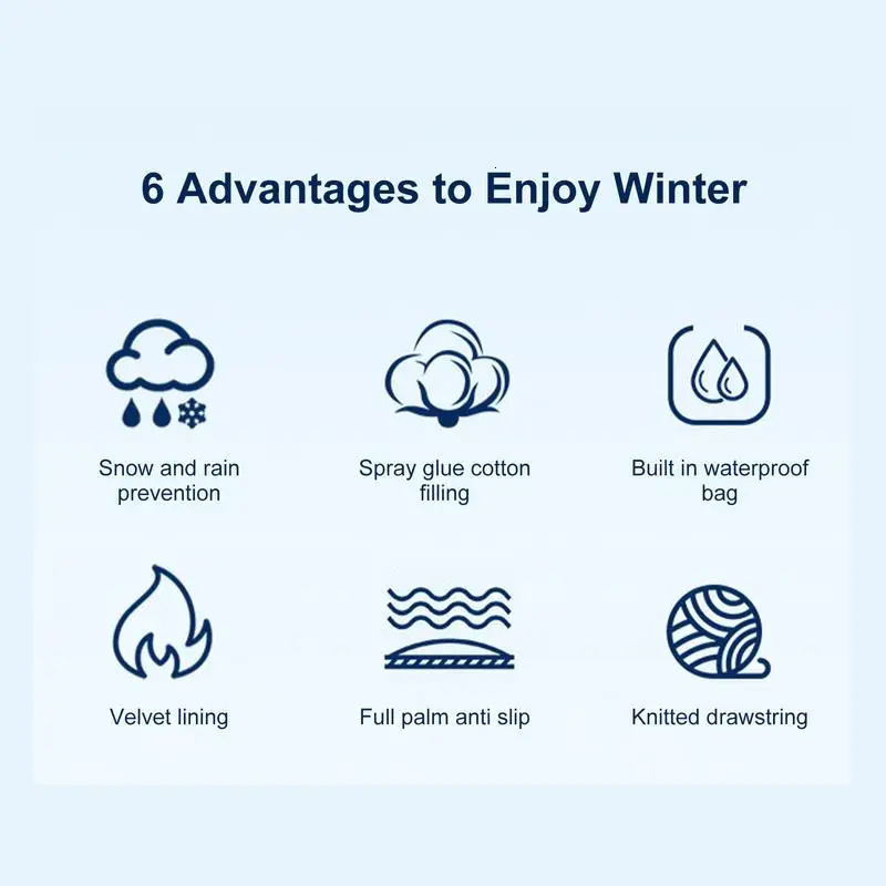 Kids Ski Gloves Waterproof Snow Skiing Warm Mittens Anti-Slip Windproof Snowboard Gloves for Winter Boys Girls Outdoor Sports 240116