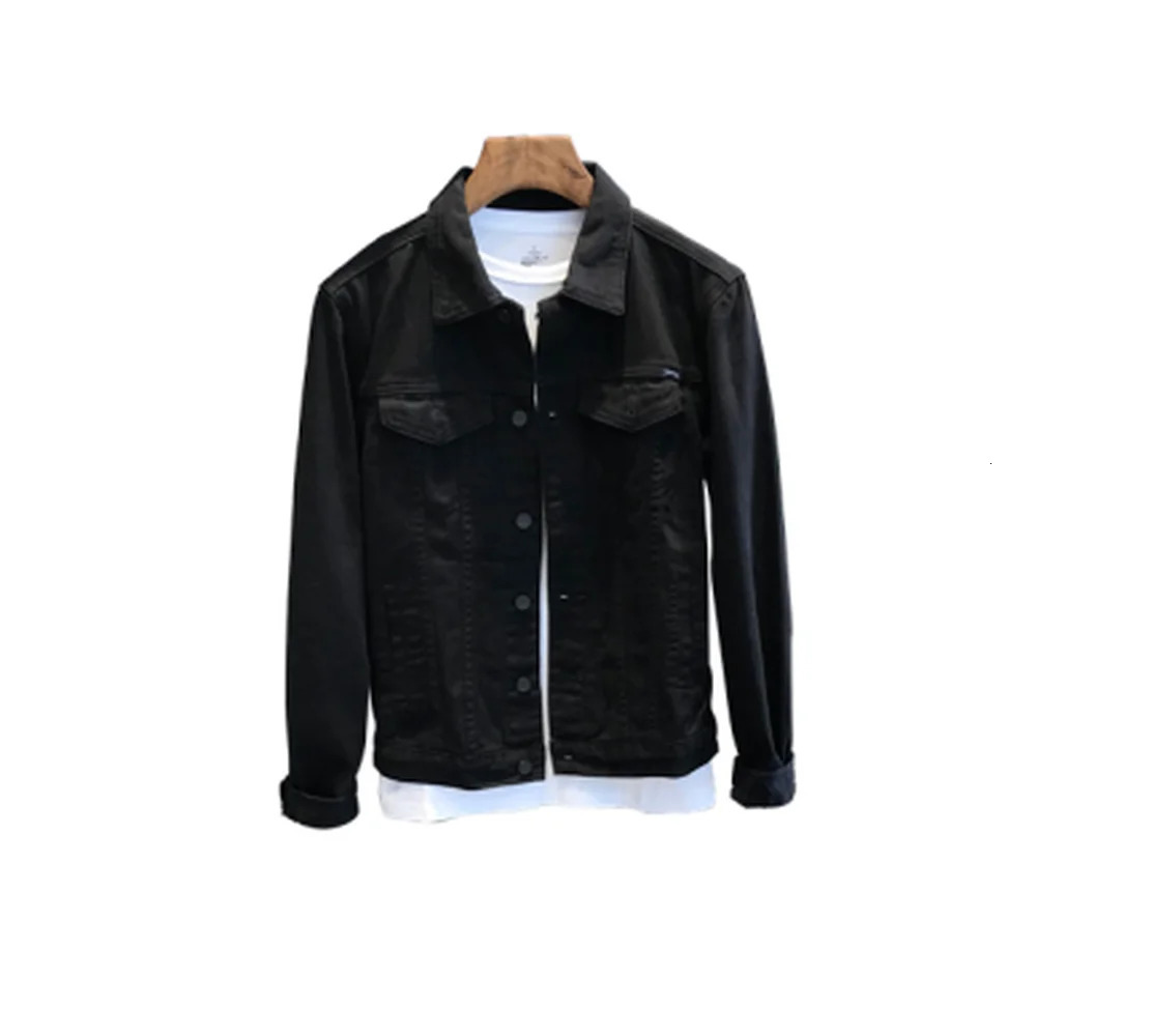 Men's Top Casual Slim White Jacket Workwear Denim 240115