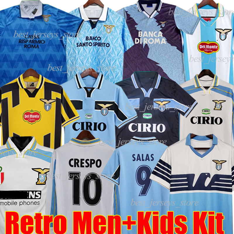 SIMEONE 1989 1990 lazio retro soccer jerseys Vintage 1991 92 95 98 99 00 01 14 NEDVED SALAS GASCOIGNE NESTA Classic football shirt VERON CRESPO MIHAJLOVIC Long sleeves