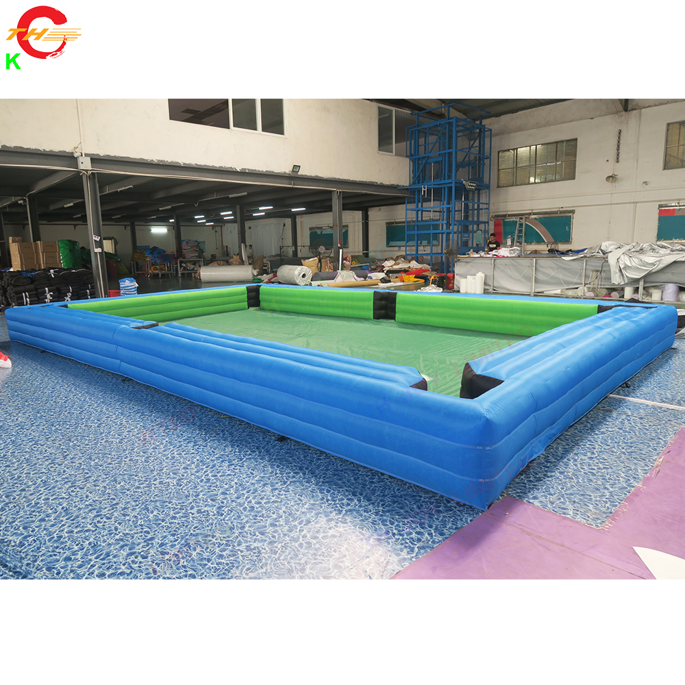 12x6m 39.4x19.7ft Outdoor Activities Indoor Giant Human Billiards Game Snooker Soccer Ball Inflatable Snookball Table Field for Carnival Rental