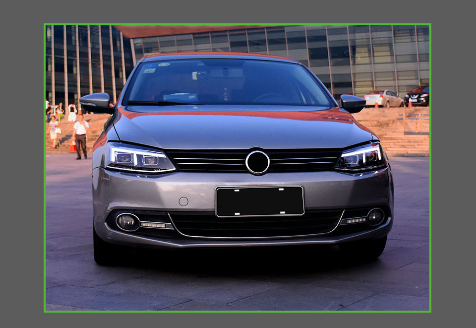 Car Headlight Assembly for VW Jetta MK6 LED Daytime Running Head Light 2011-2018 Turn Signal High Beam Lens