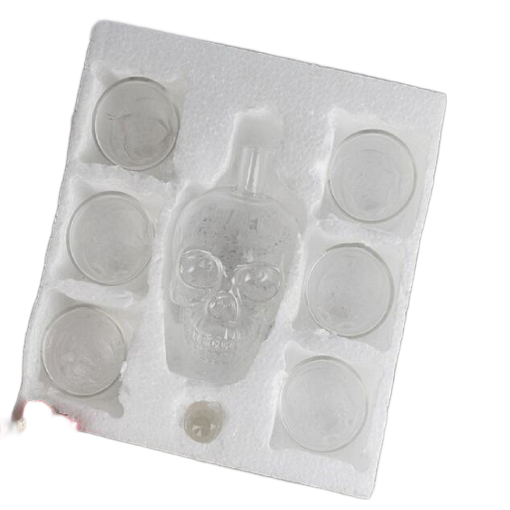 Crystal Skull Head S Cup Set 700ml Whiskey Wine Glass Bottle 75ml Glasses Cups Decanter Home Bar Vodka Drinking Mugs5275184