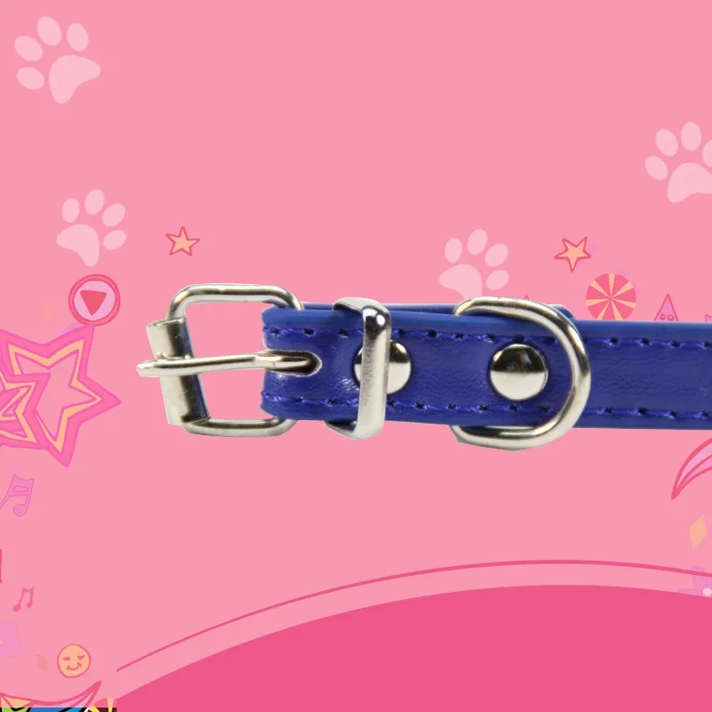 PU Pet Custom Colors Waterproof Classic Leather Dog Collar