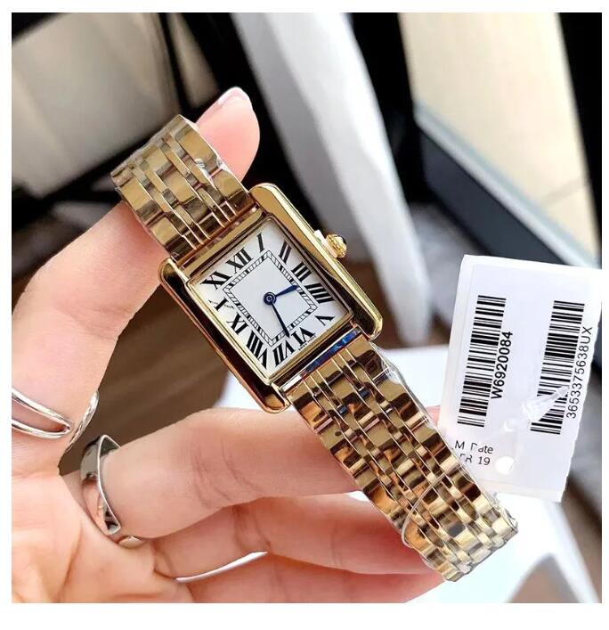 top Luxury fashion men watch women watches stainless steel square subdial working male wristwatch top brand relogio feminino waterproof tank must design lady clock