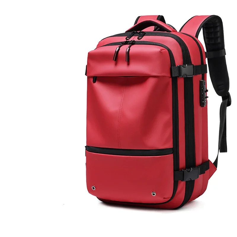 17.3 inch Laptop vacuum compression Travel Men Business Large Capacity school Backpack expand outdoor backpack 240116