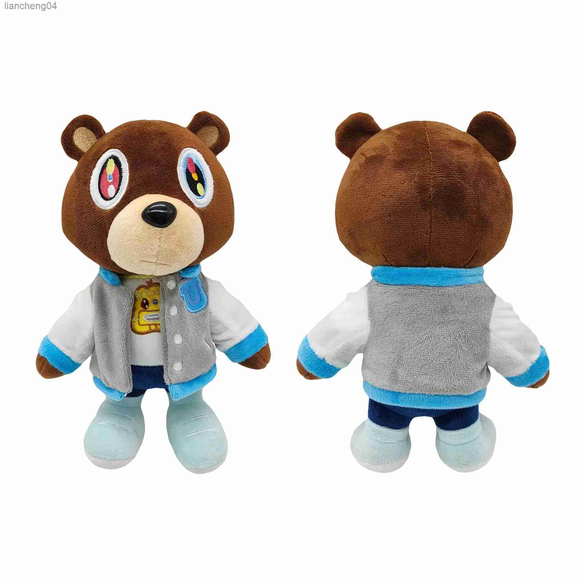 26CM Kanye Teddy Plush Cartoon Bear Dolls Stuffed Soft Toy Christmas Birthday Gift For Children Y260128
