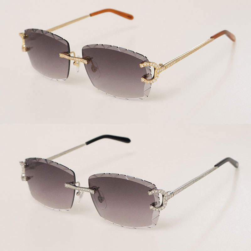 Moissanite Rimless Unisex Photochromic Sunglasses