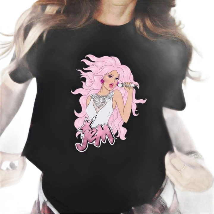 Women039s TShirt Jem And The Holograms T Shirt Women Hip Hop Graphic Tees Summer Tshirts Streetwear 90s Fans Tshirt Female