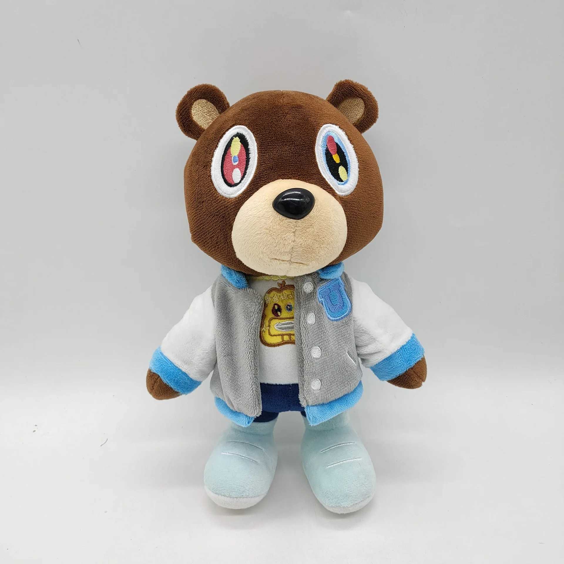 26CM Kanye Teddy Plush Cartoon Bear Dolls Stuffed Soft Toy Christmas Birthday Gift For Children Y260128