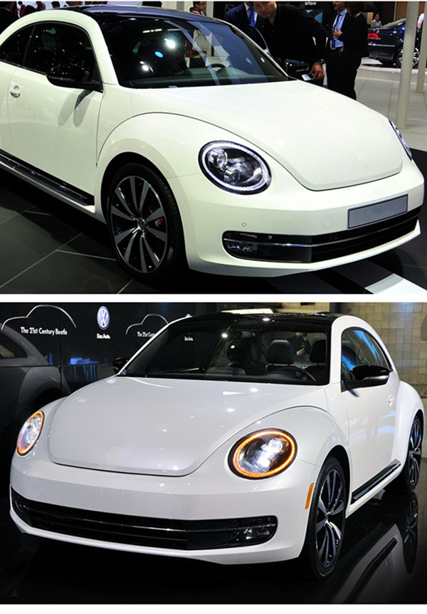 Head Light for VW Beetle LED Daytime Running Headlight 2006-2012 Turn Signal High Beam Lamp Projector Lens