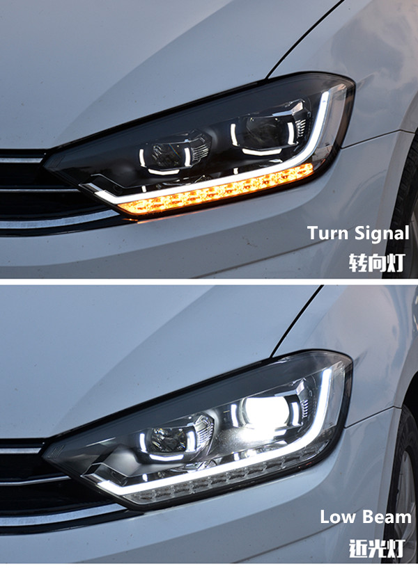 Head Lamp Auto Turn Signal High Beam Light for VW Golf Sportsvan LED Daytime Running Headlight 2016-2020