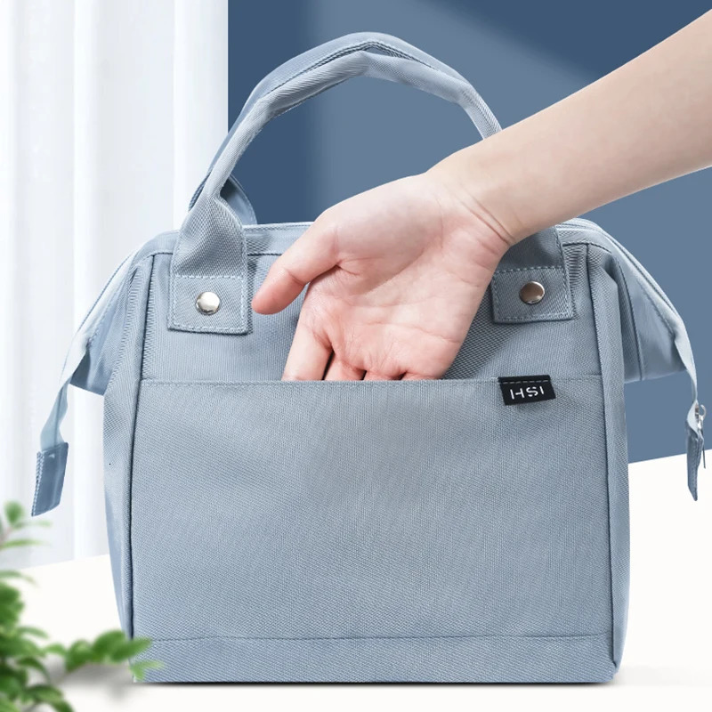 Portable Lunch Bag Women Large Capacity Waterproof Convenient Fresh Cooler Bags Picnic Lunch Container Food Storage Bags WY278 240116