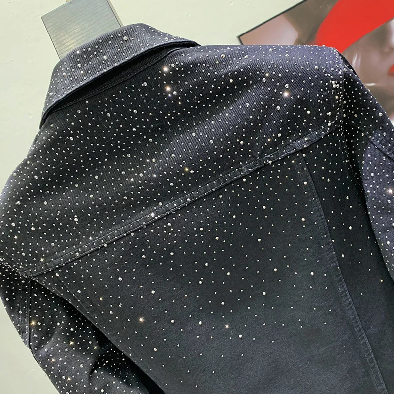 PFHQ 2023 Fix Denim Jackets For Men Solid Long Sleeve Patchwork Loose Single Breasted Coat Men's Summer Fashion 21F3440 240115